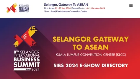 Directory and community hub website for Selangor business summit