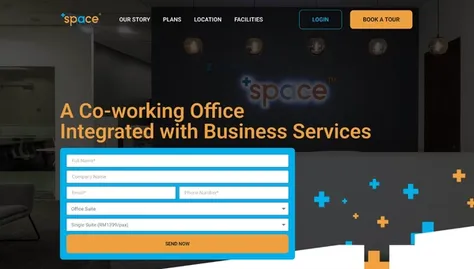 Co working space and Office rental solution provider website