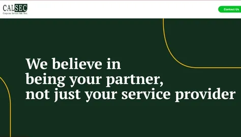 Financial services company website with responsive interface
