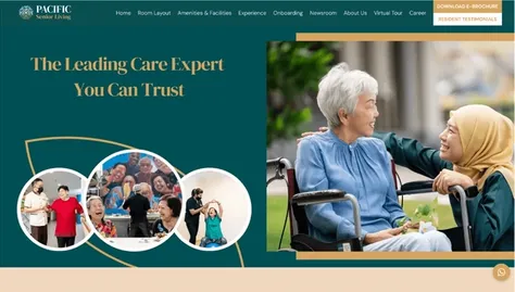 Modern senior care and retirement home living project showcase