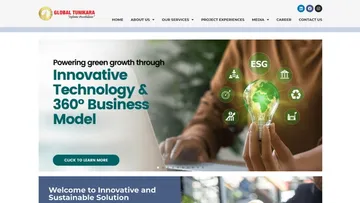 Corporate logistics and supply chain management service website