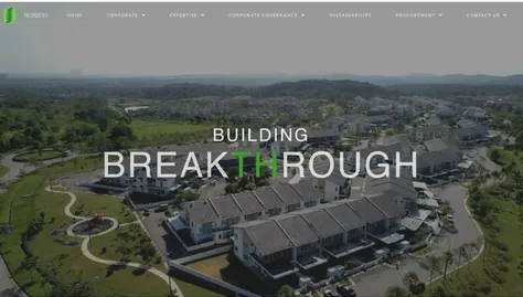 Property development showcase for Malaysia TH Properties residential projects