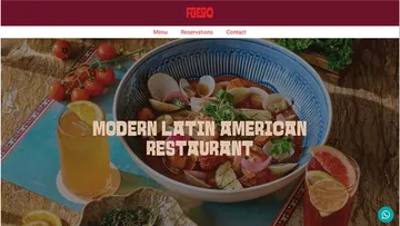 High-end Spanish restaurant brand website with integrated menu and dining info