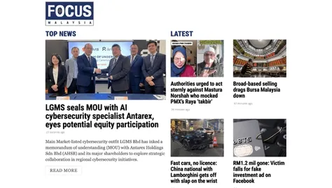 Malaysia digital news and business media platform with optimized readership UI
