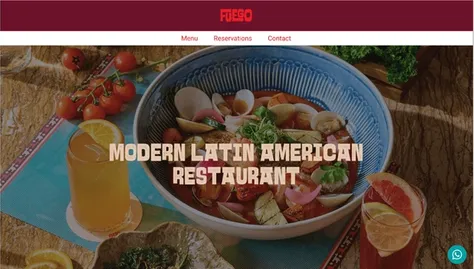 High-end Spanish restaurant brand website with integrated menu and dining info